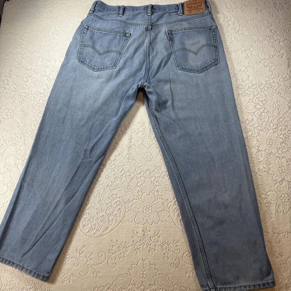 Levis 550 Jeans Mens 38x29 Blue Relaxed Fit Tapered Leg 100% Cotton Denim Pants
